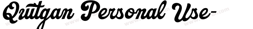 Quitgan Personal Use字体转换